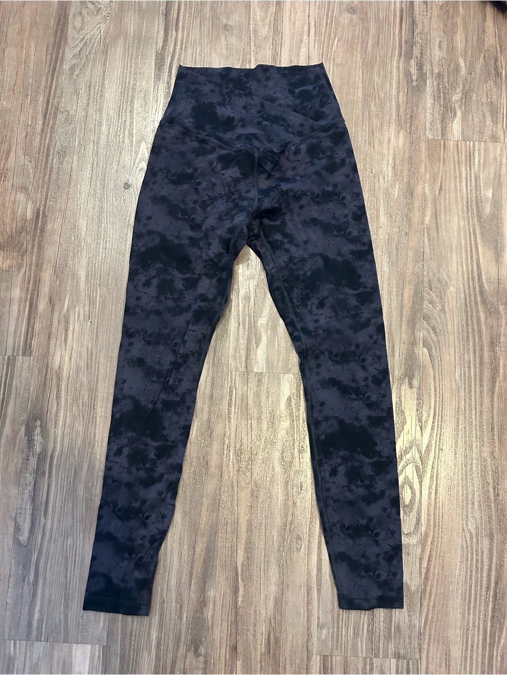CRZ YOGA Black Tie-Dye High-Rise Leggings